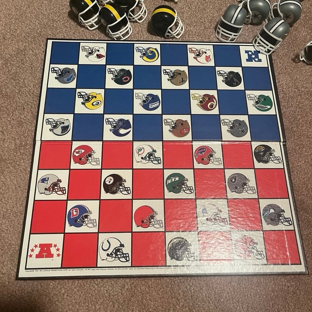 🏈 Lot of 2 Vintage Football Field Steelers Checkers Board Games 🏈 - Picture 3 of 7